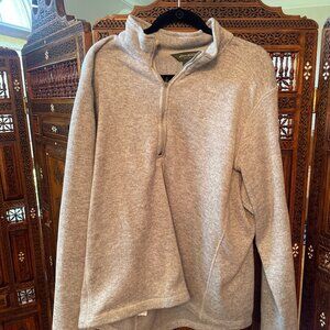 Eddie Bauer Quarter Zip Knit Pullover Mens XXL